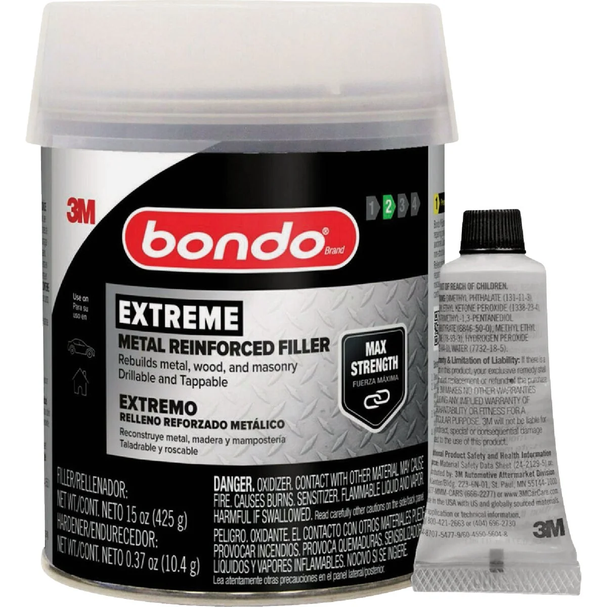 Unique Bondo 15 Oz. Extreme Metal Reinforced Filler Flexible