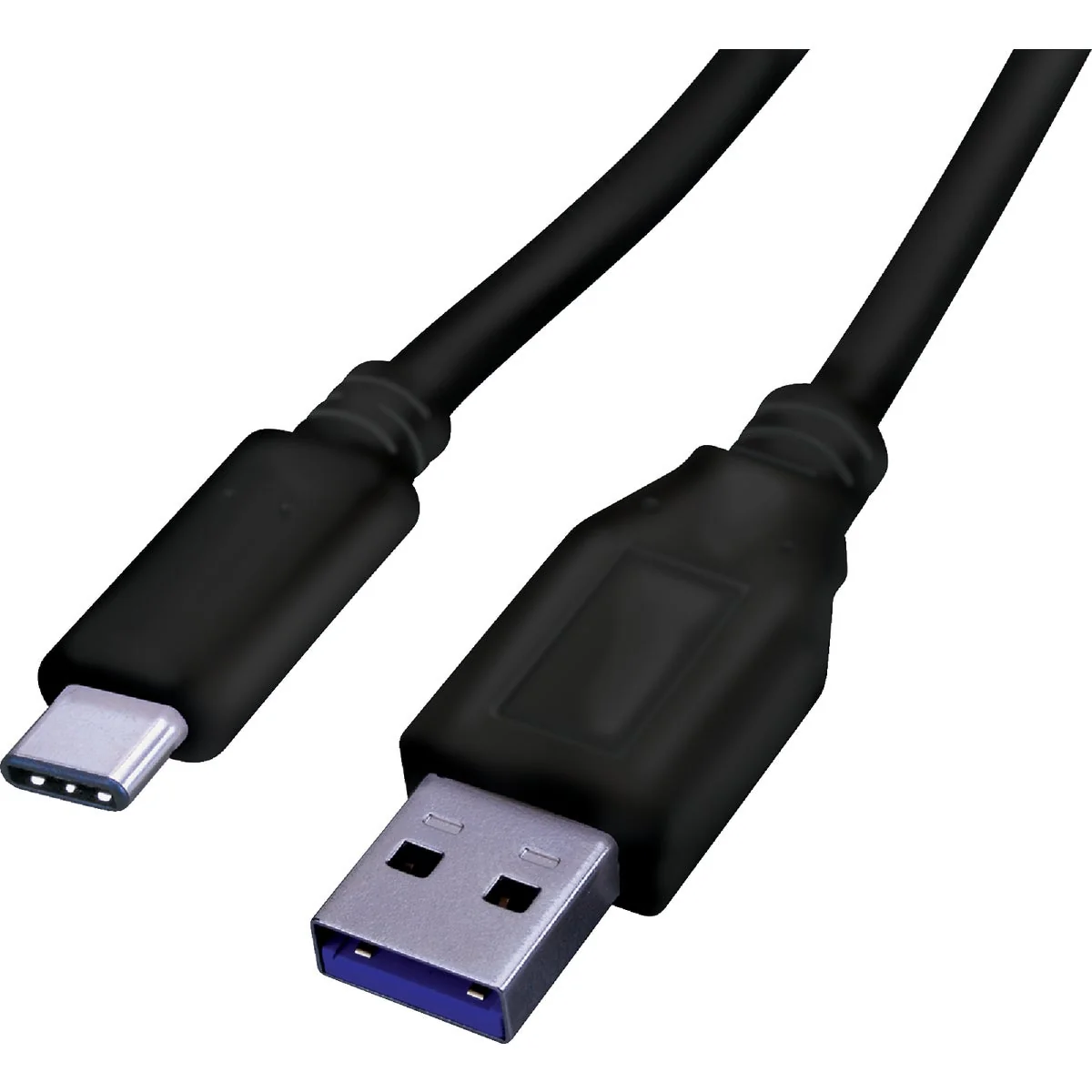 Superior Blue Jet 6 Ft. Black Type-C USB to Type-A USB Charging Sync Cable Functional