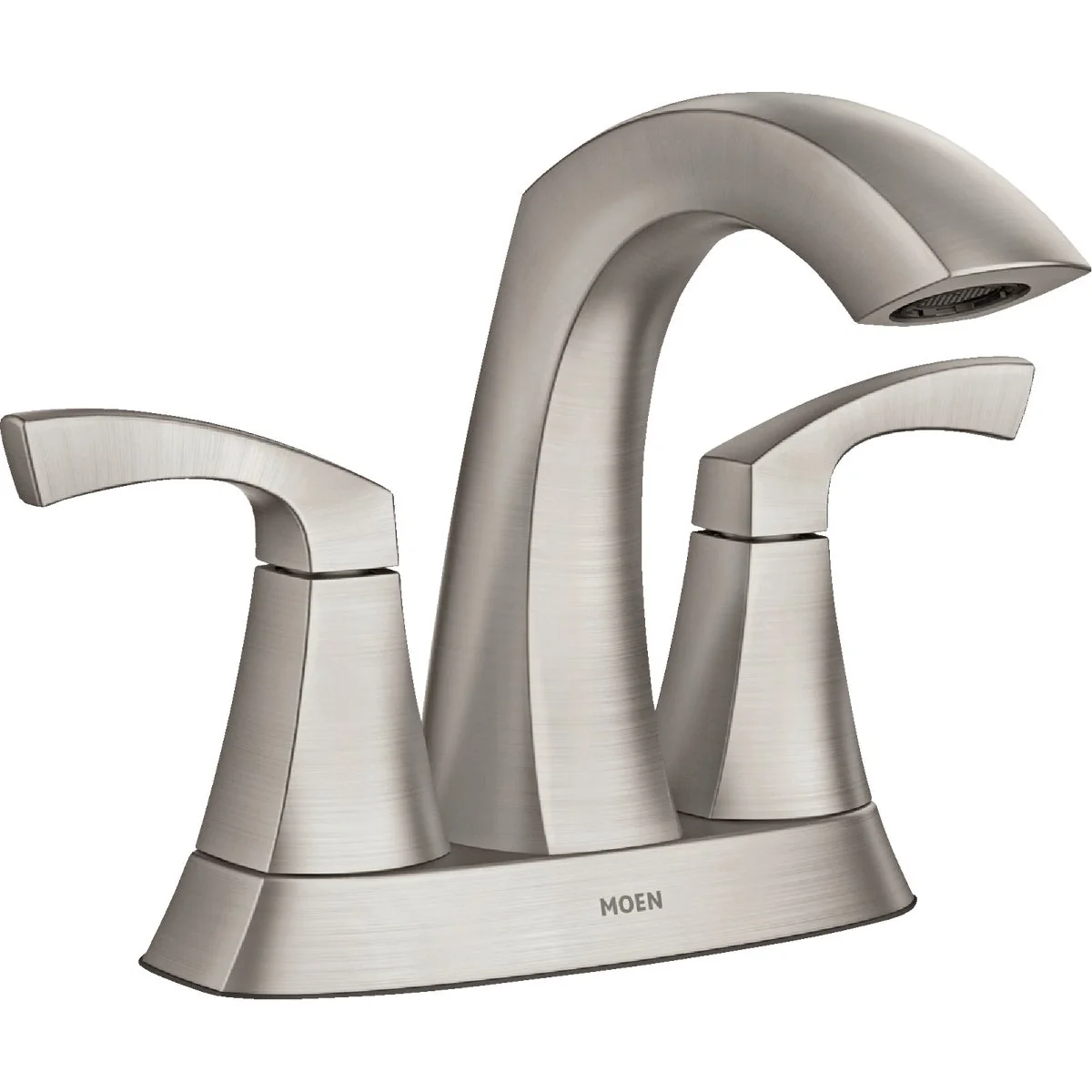 Natural Moen Lindor 2-Handle Lever Centerset Bathroom Faucet Spot Resist Brushed Nickel Carefully Designed