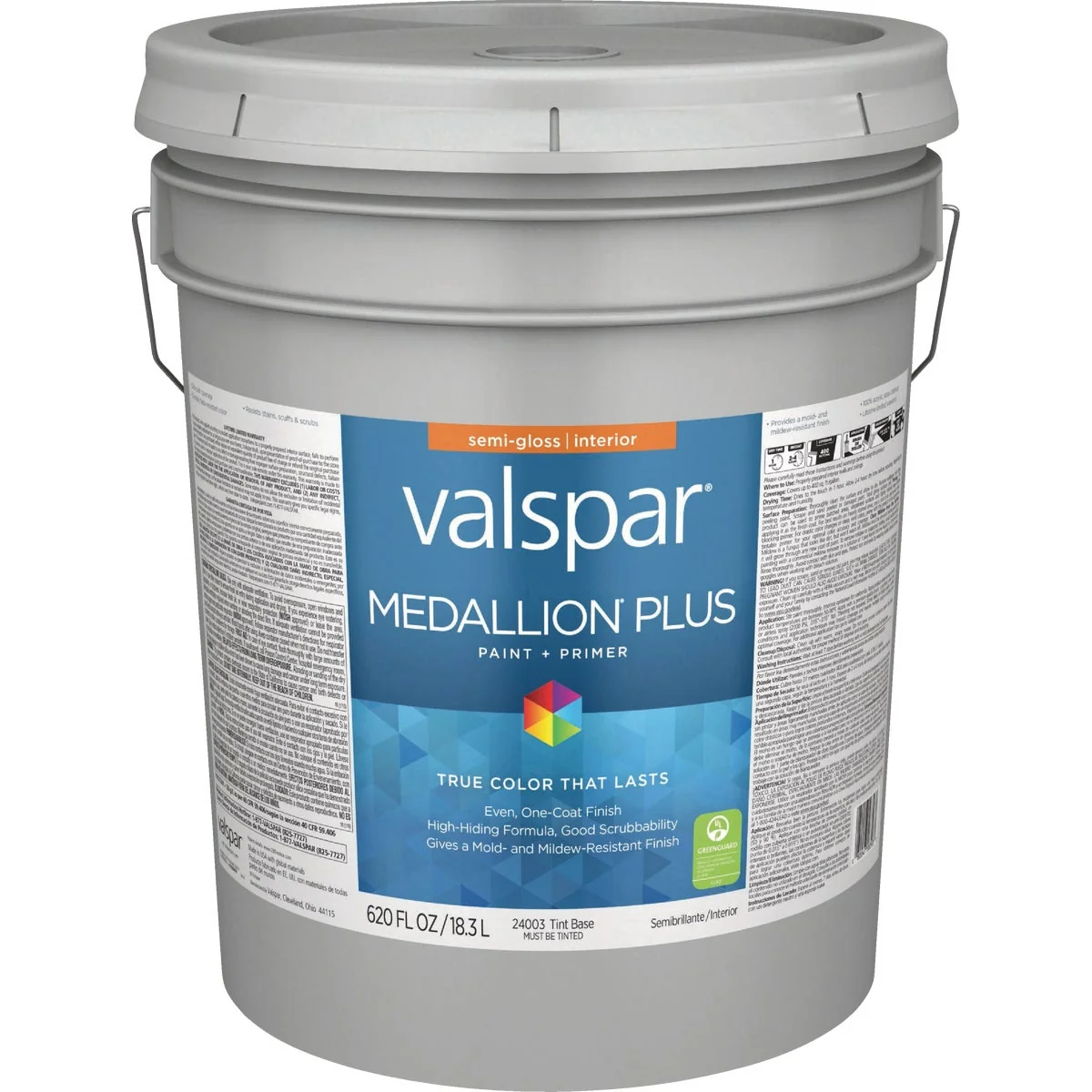 Carefully Designed Valspar Medallion Plus Premium Paint Primer Semi-Gloss Interior Paint Tint Base 5 Gal. High-Grade