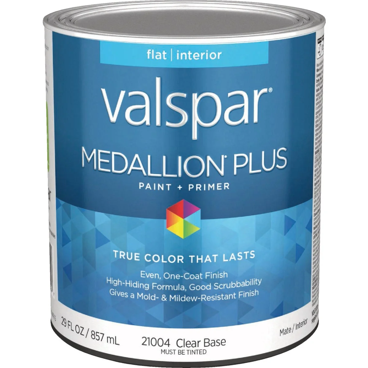 Proven Valspar Medallion Plus Premium Paint Primer Flat Interior Paint Clear Base 1 Qt. Functional