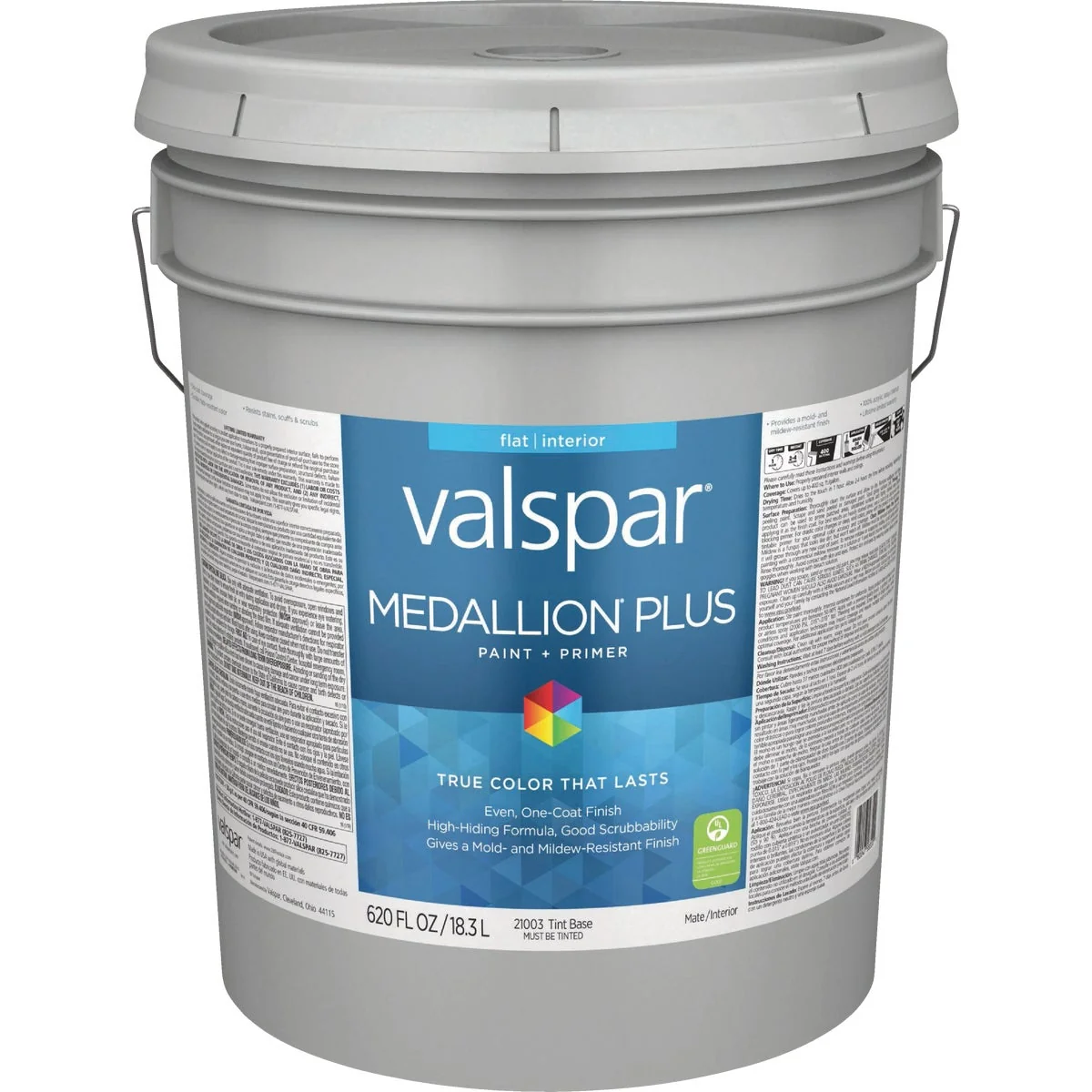 Expertly Made Valspar Medallion Plus Premium Paint Primer Flat Interior Paint Tint Base 5 Gal. Authentic