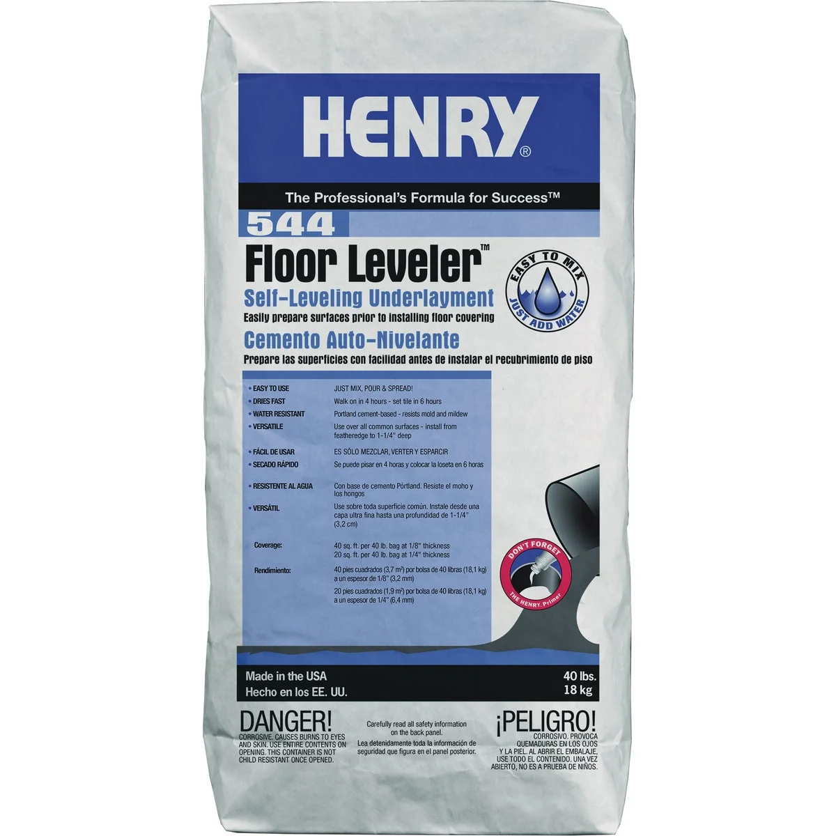 Prestigious WW Henry 544 Floor Leveler Self-Leveling Underlayment Gray 40 Lb. Reusable