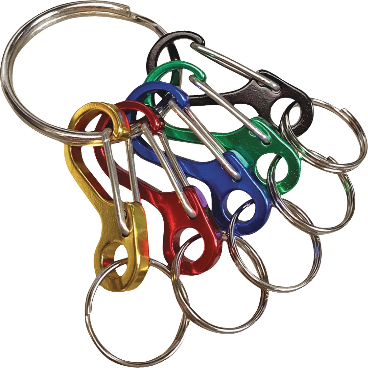 Breathable Lucky Line Mini I.D. Nickel-Plated Key Ring Assorted Colors High-Performance