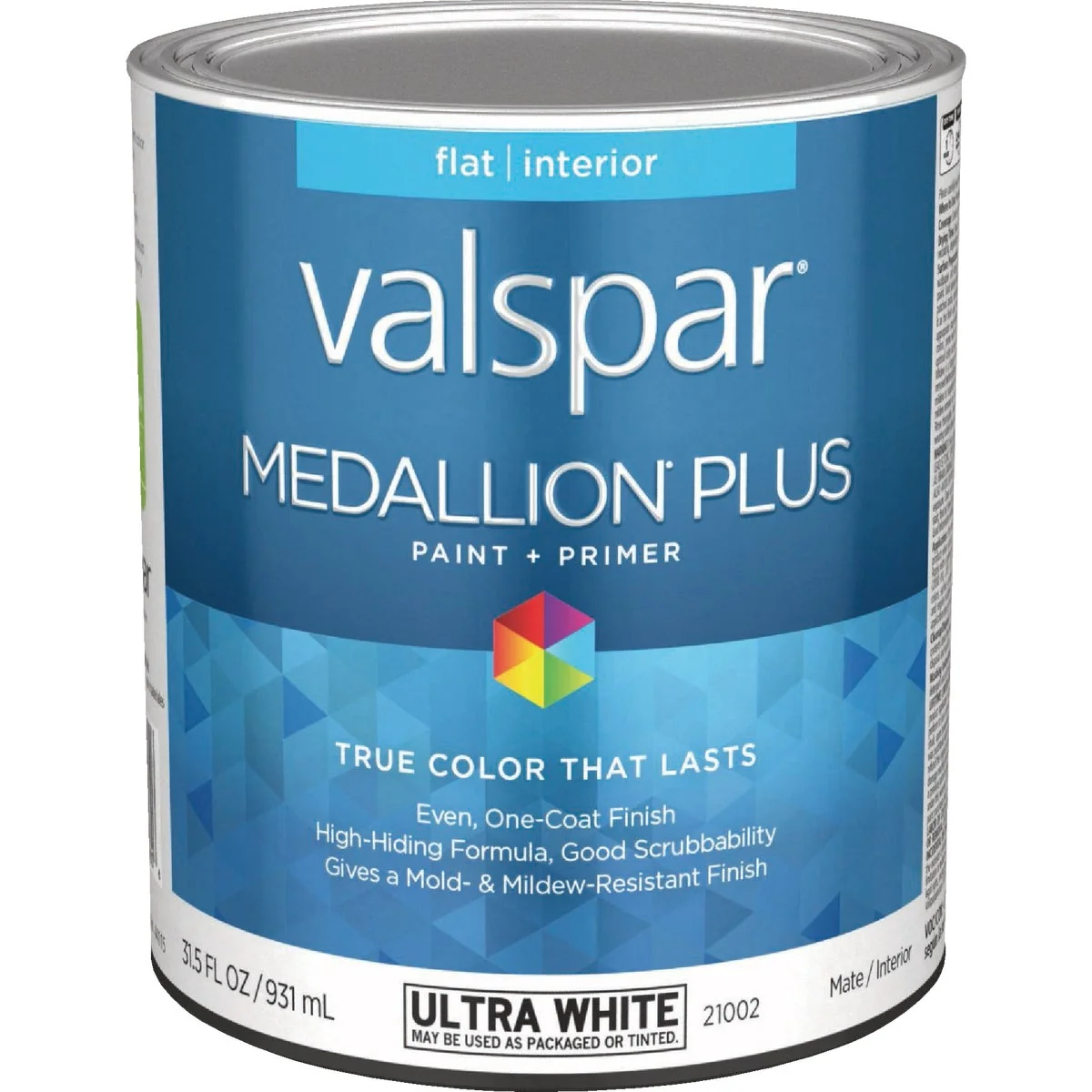 First-Class Valspar Medallion Plus Premium Paint Primer Flat Interior Paint Ultra White 1 Qt. Reusable