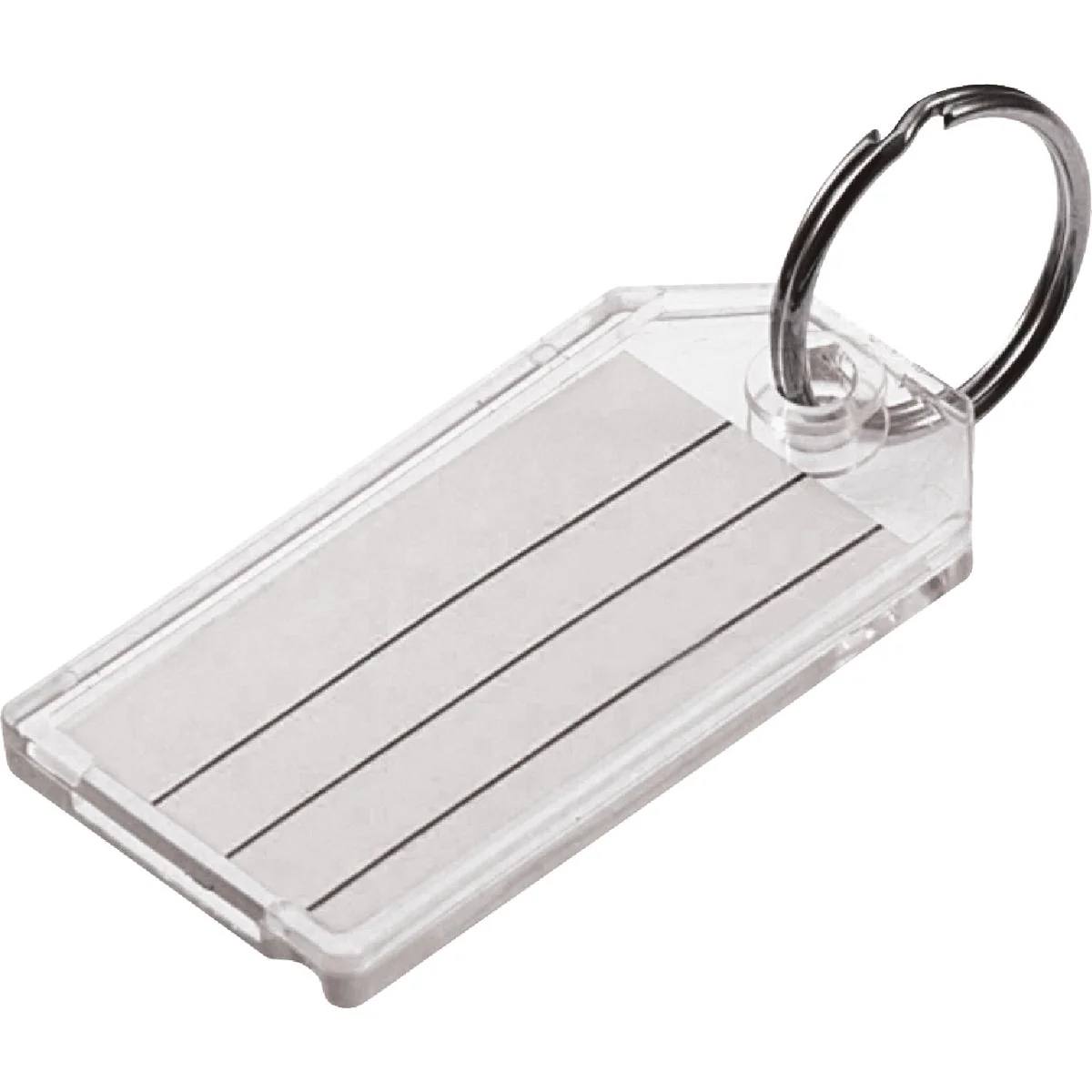 Quality Lucky Line 2-1 4 In. x 1-1 8 In. Clear I.D. Key Tag 100-Pack Powerful