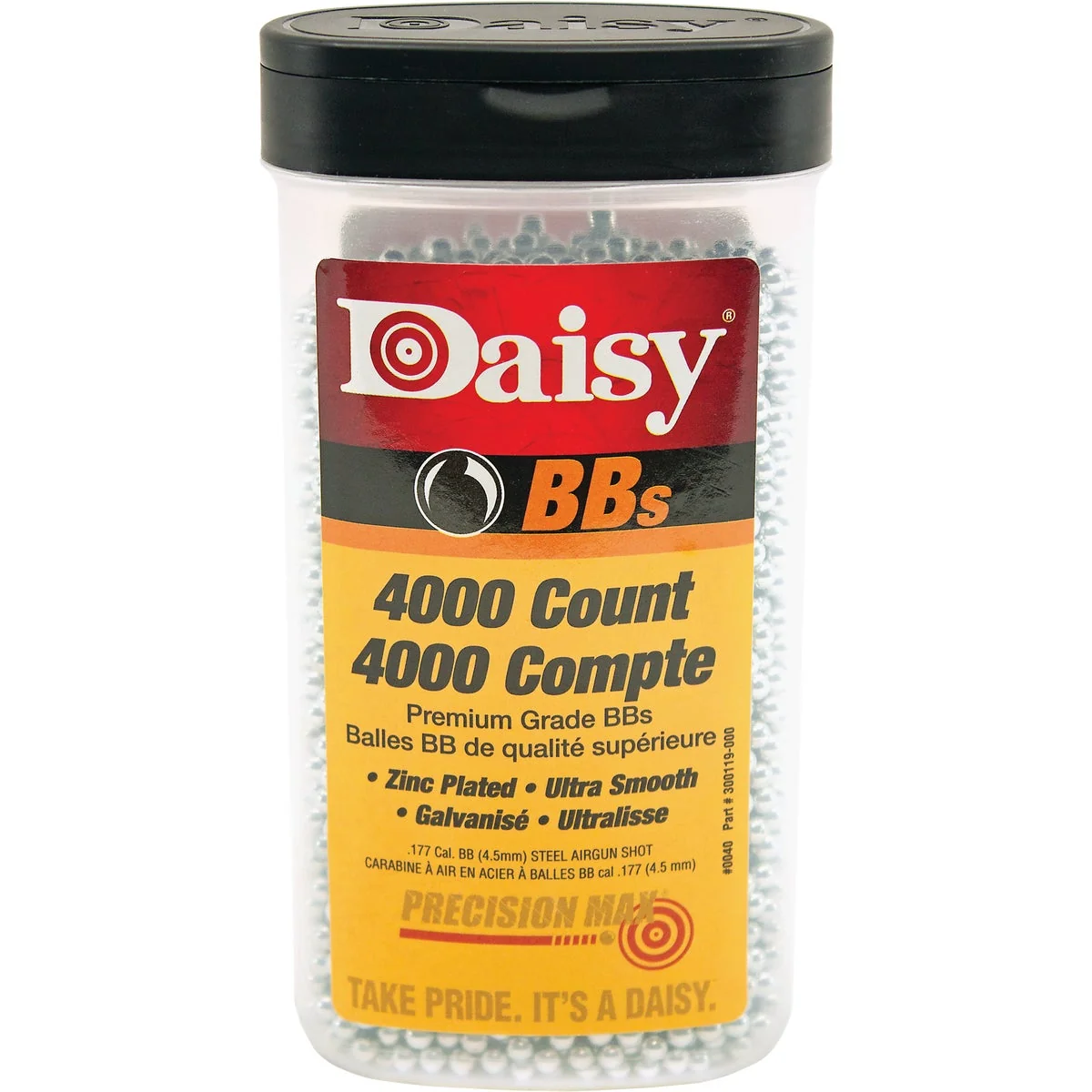 World-Class Daisy .177 Cal. BB Ammunition 4000-Pack Premium Material