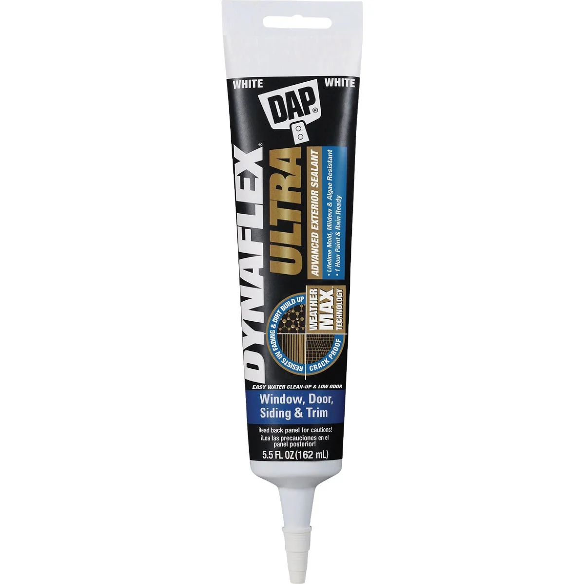 Soft Dap Dynaflex Ultra 5.5 Oz. White Advanced Exterior Sealant for Window Door Siding Versatile