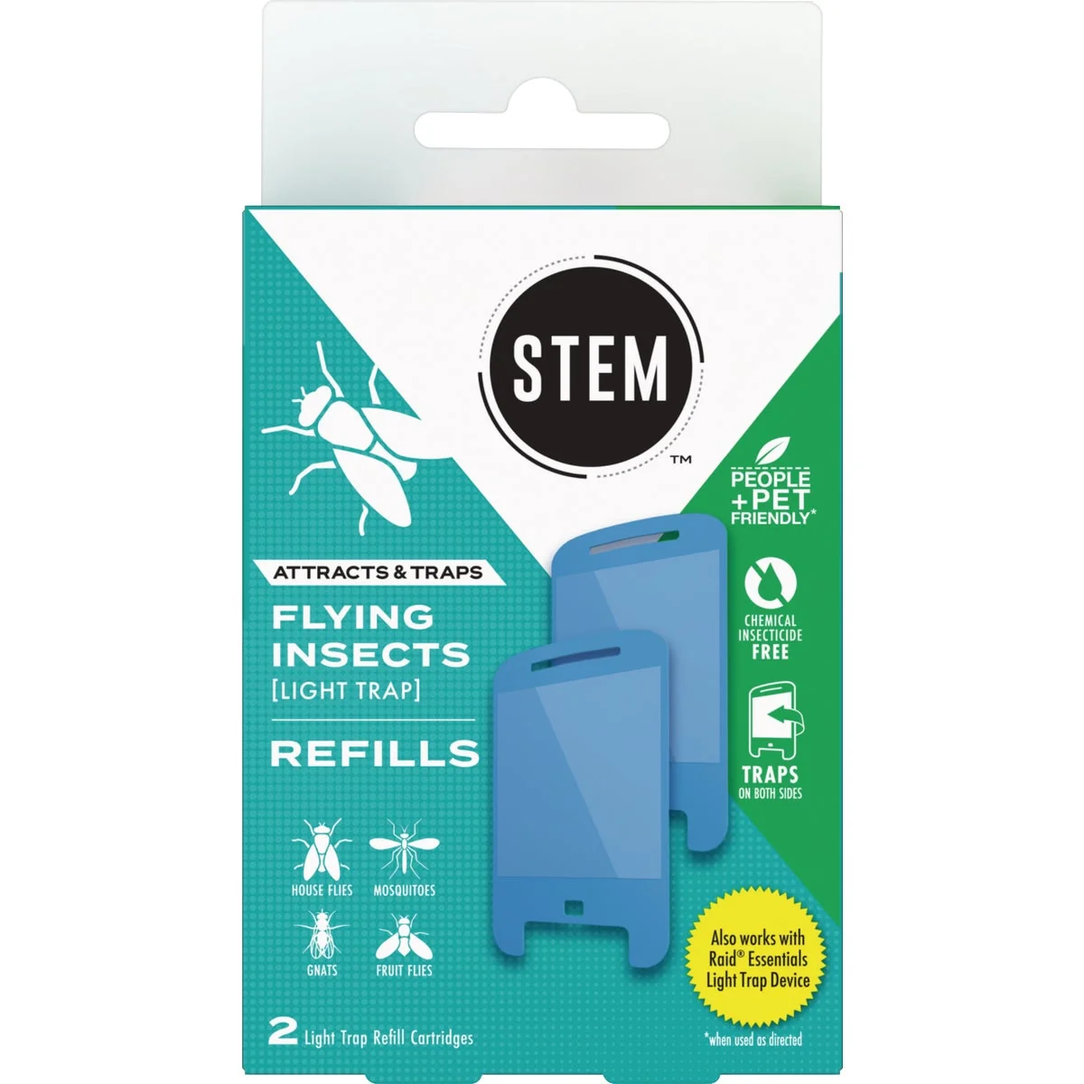 Practical Stem Flying Insects Light Trap Refill 2-Pack Pure