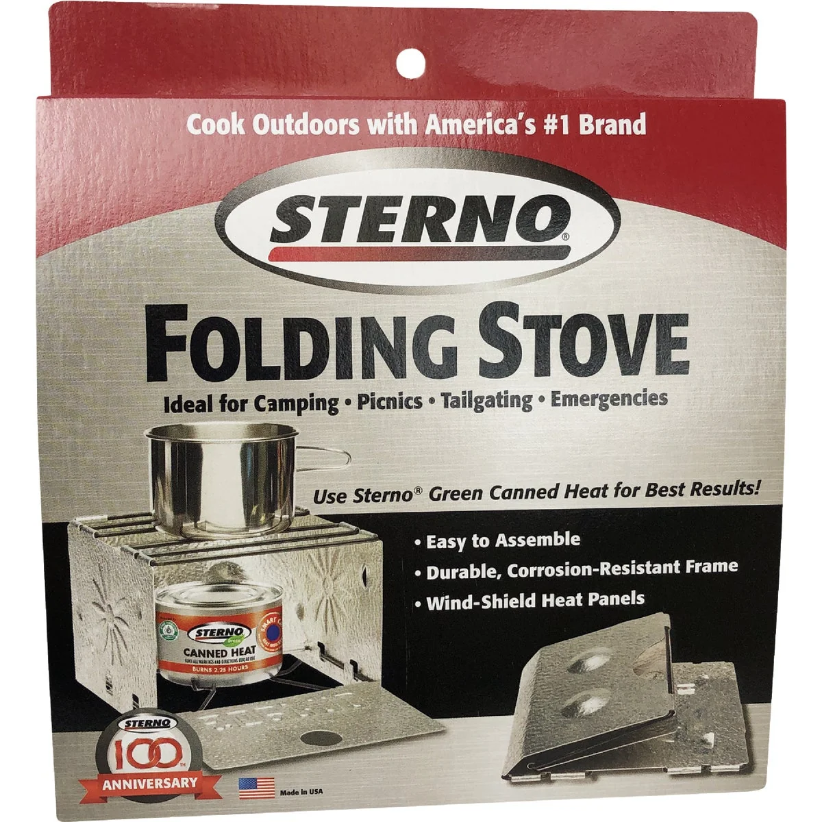 Enhanced Sterno Folding Camp Stove Innovative