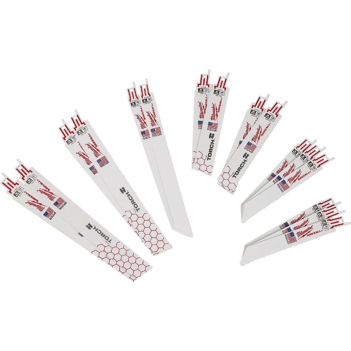 Trendy Milwaukee SAWZALL 16-Piece Multi-Material Reciprocating Saw Blade Set Prestigious