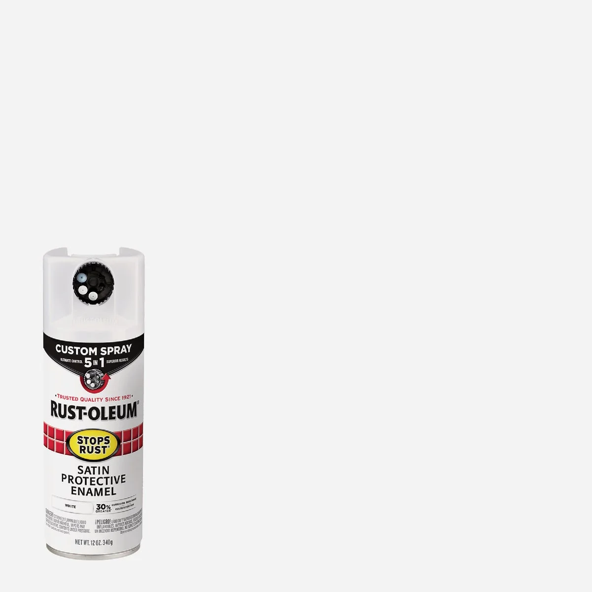 Carefully Designed Rust-Oleum Stops Rust 12 Oz. Custom Spray 5 in 1 Satin Spray Paint White Trendy
