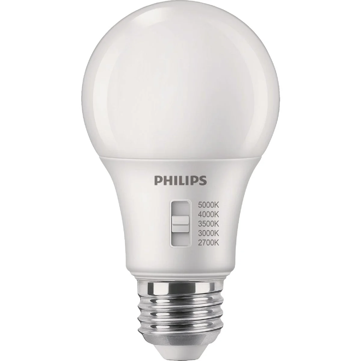 User-Friendly Philips 60W Equivalent 5 CCT A19 Medium Dimmable LED Light Bulb 4-Pack Premium