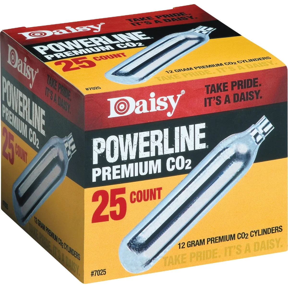 Versatile Daisy Powerline Premium 12 Grain CO2 Cylinders 25-Pack Proven