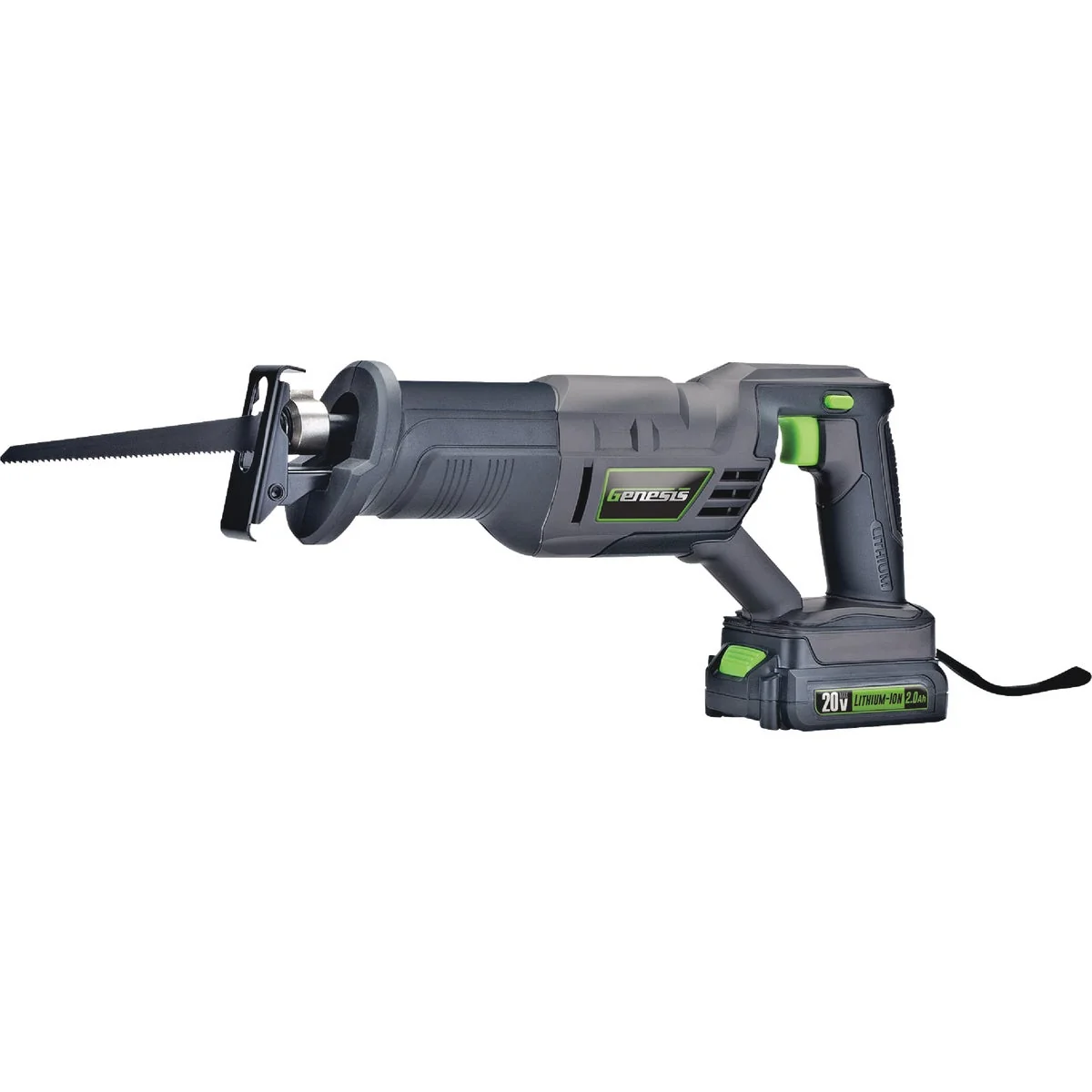 Fast Genesis 20V Cordless Reciprocating Saw Kit with 2.0 Ah Battery Charger Premium Material
