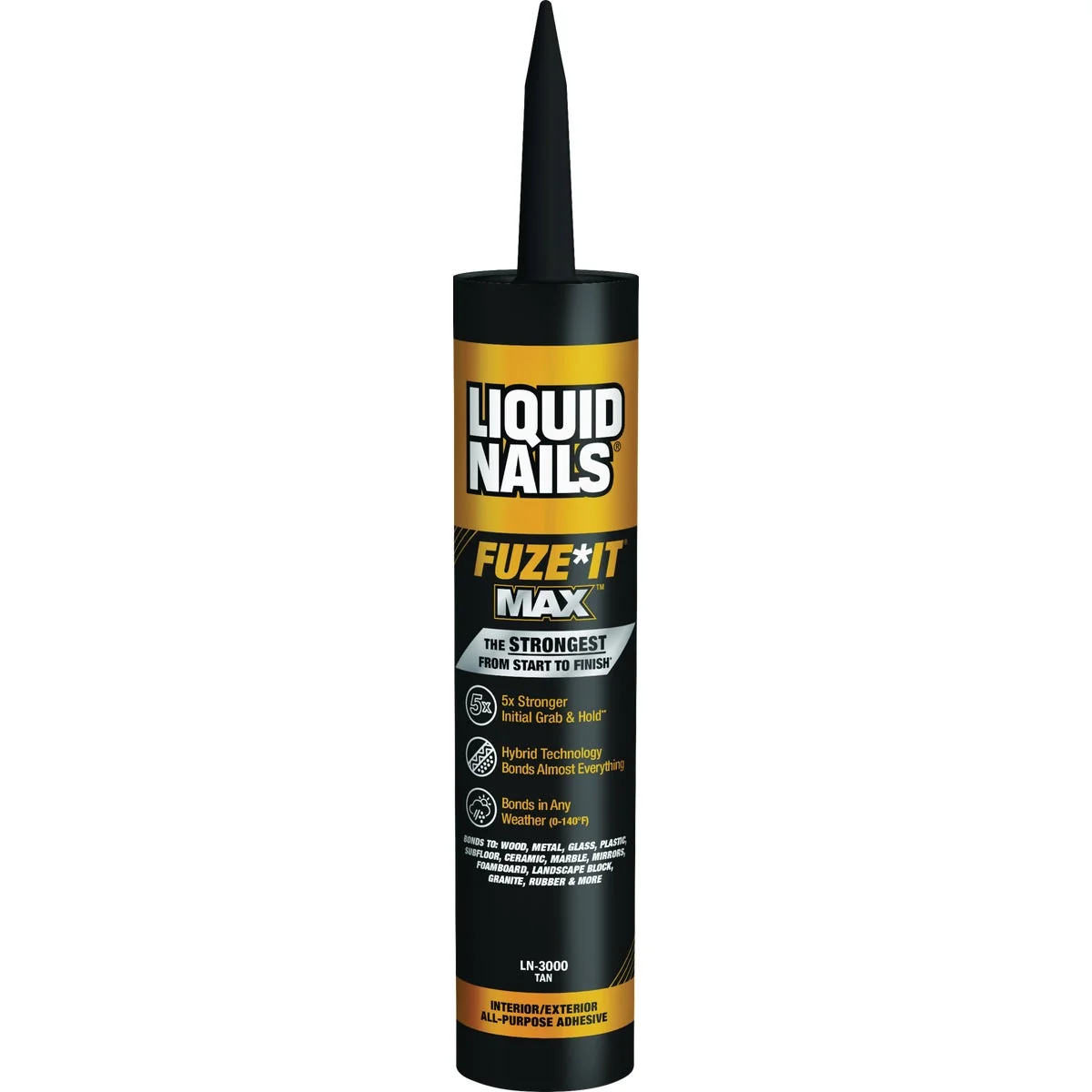 Innovative Liquid Nails Fuze-It Max 9 Oz. All Surface Construction Adhesive Authentic