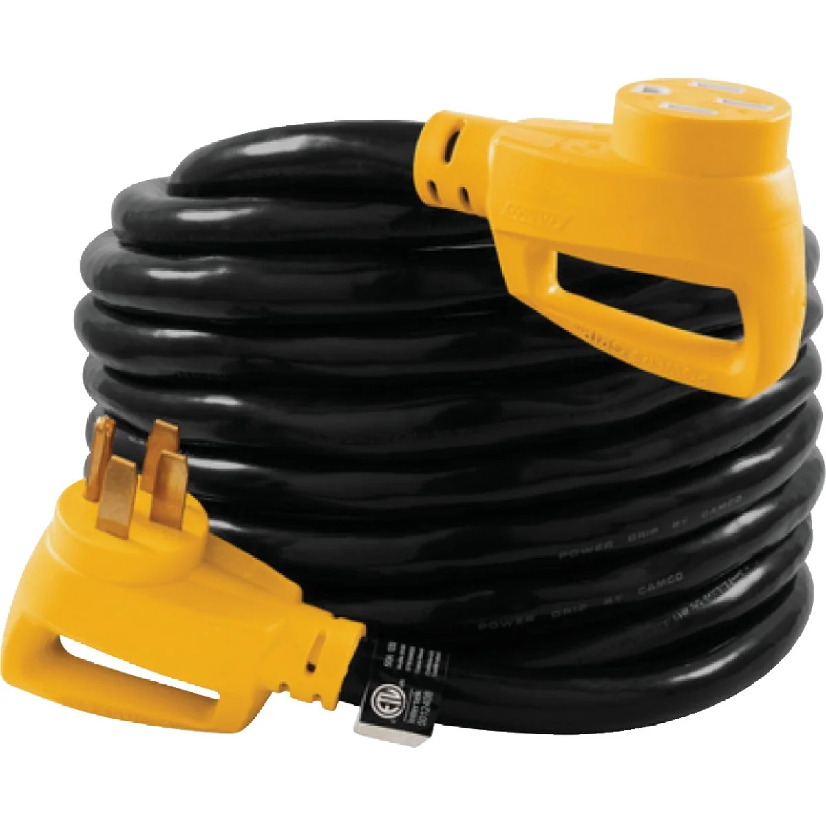 High-End Camco PowerGrip 30 Ft. 50A 125 250V 8 Gauge Heavy-Duty RV Extension Cord Traditional