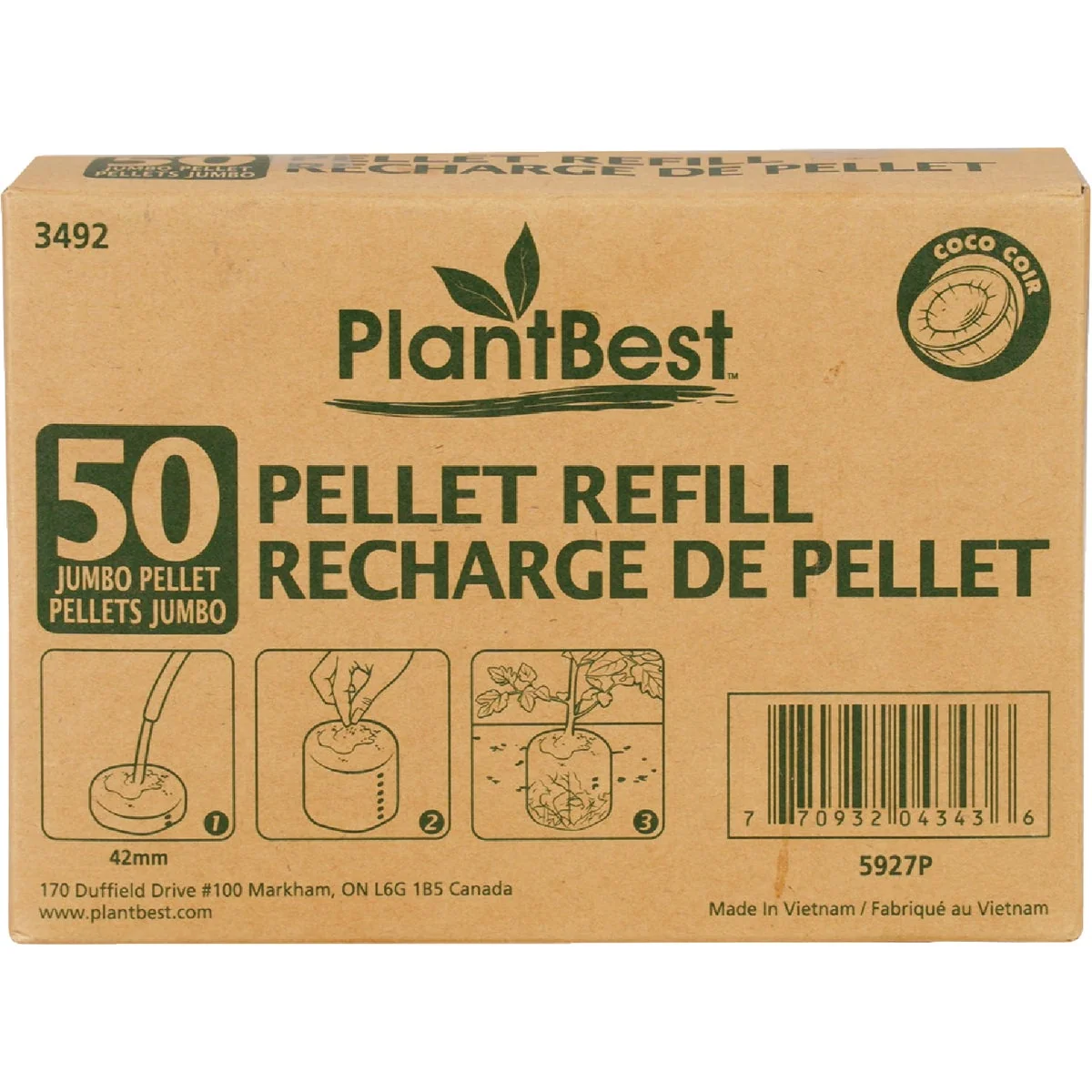 Selected Plant Jumbo Coir Pellet Refill 50-Pack Healthy