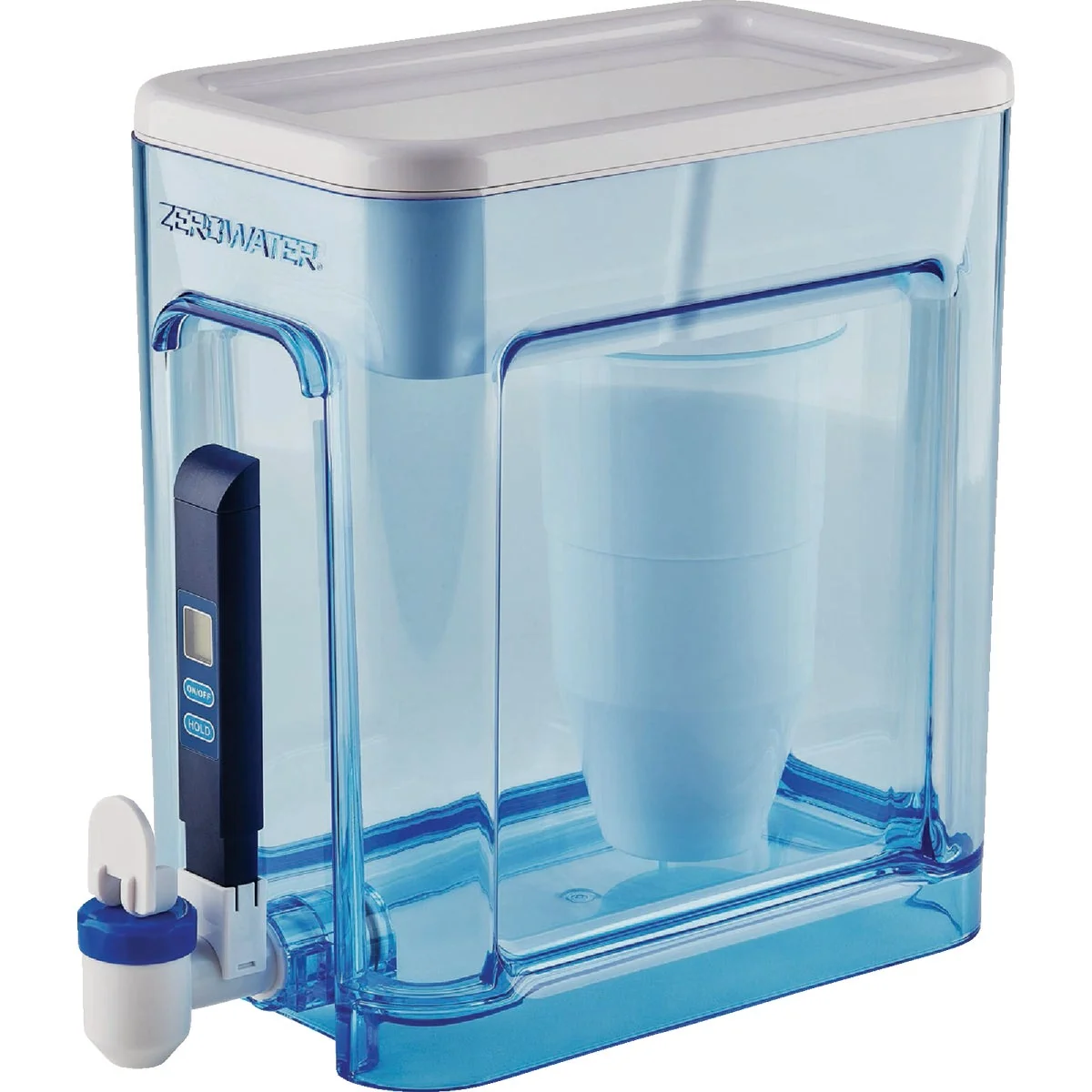 Verified Zero Water 22-Cup Ready Water Filtration Dispenser Blue Traditional