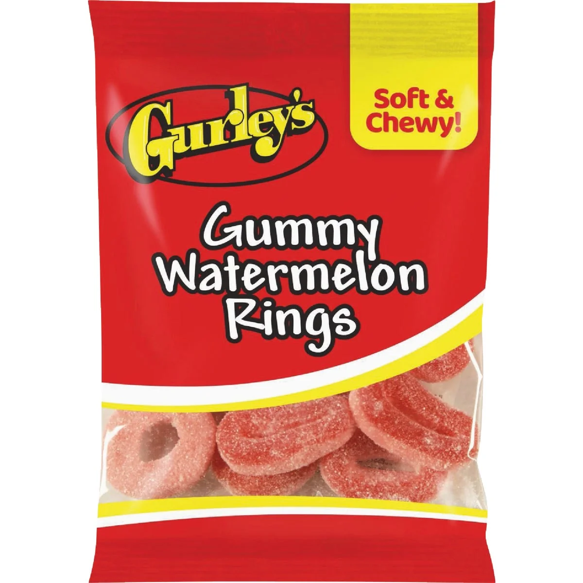 Expertly Made Gurley’s 4.5 Oz. Gummy Watermelon Rings Crafted