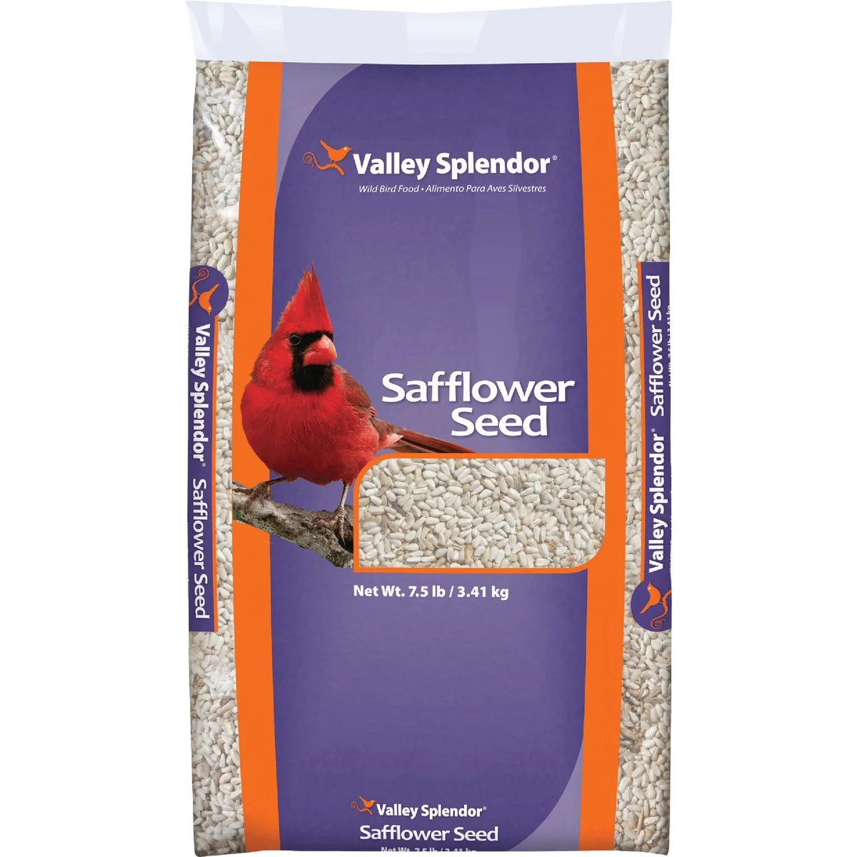 High-Quality Valley Splendor 7.5 Lb. Safflower Seed Wild Bird Food Easy-to-Use