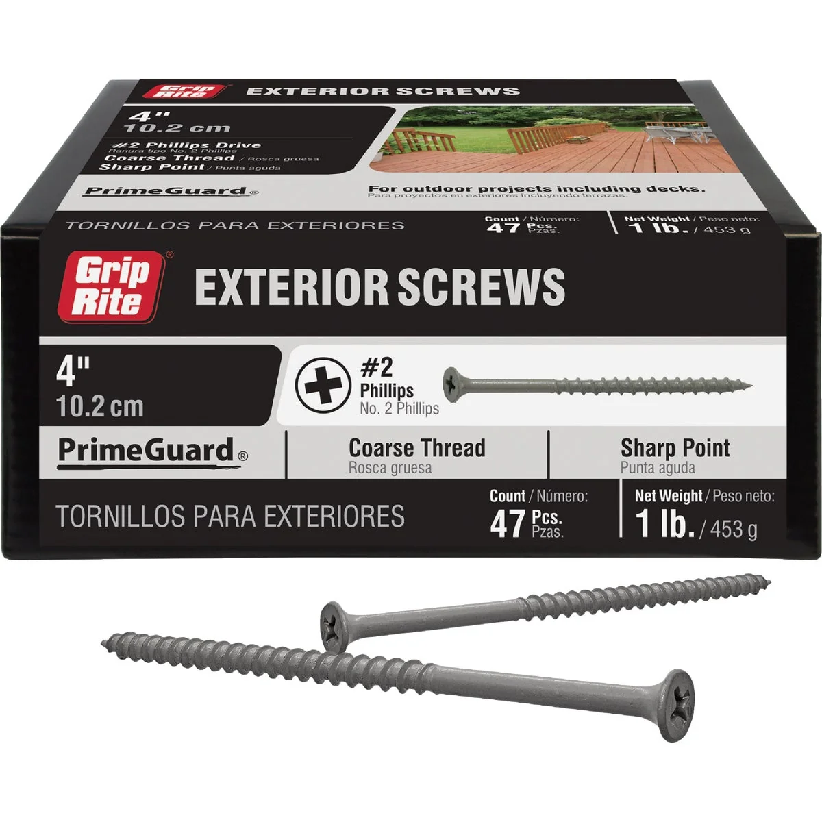 Elite Grip-Rite PrimeGuard Ten 4 In. Exterior Screw 1 Lb. Versatile