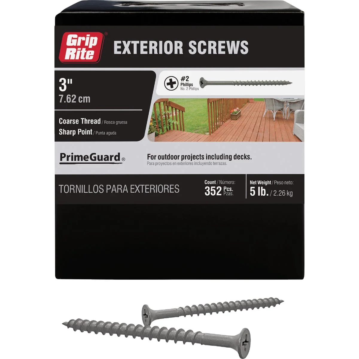 First-Class Grip-Rite PrimeGuard Ten 3 In. Exterior Screw 5 Lb. Refined