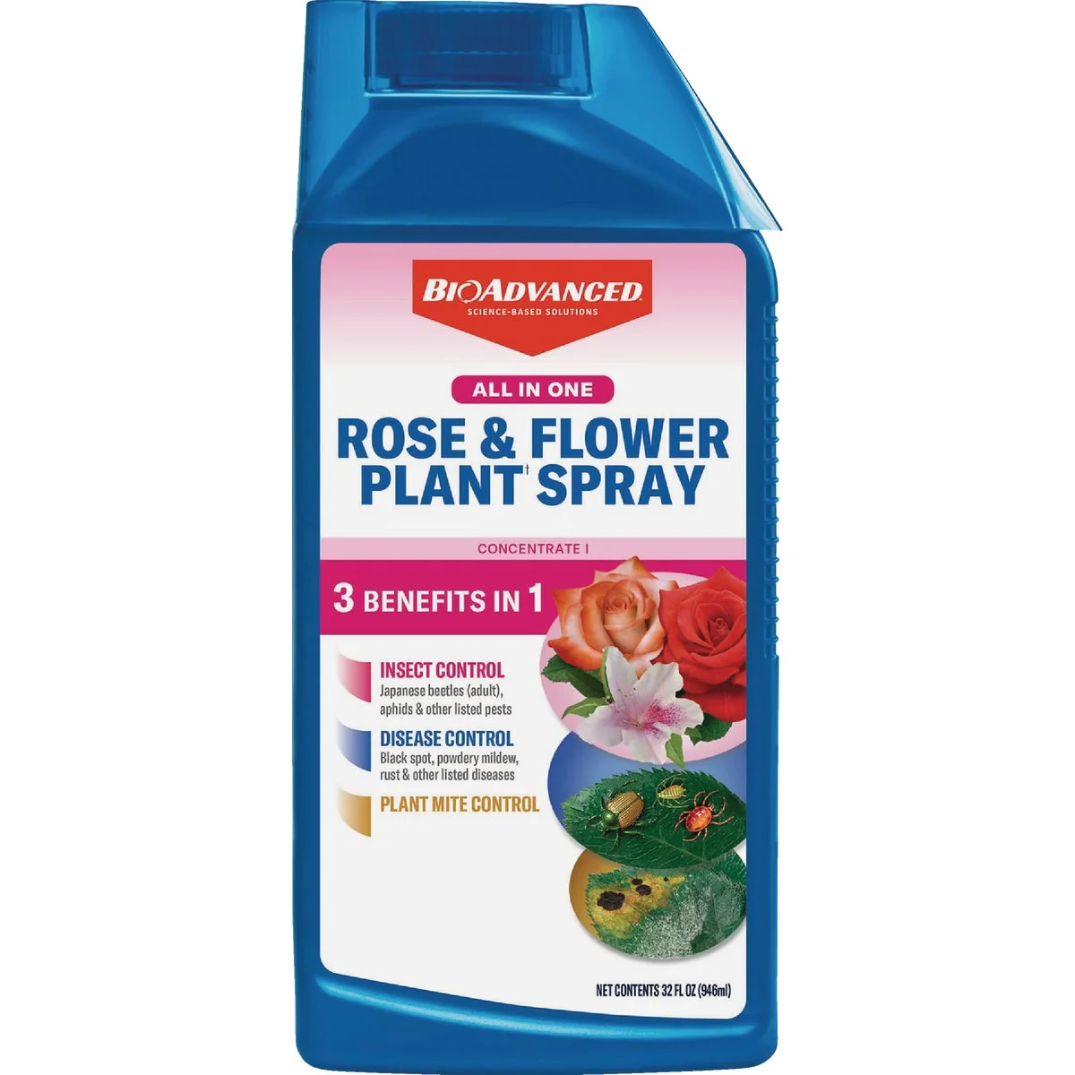 Prestigious BioAdvanced All-In-1 32 Oz. Concentrate Rose Flower Plant Spray Exclusive