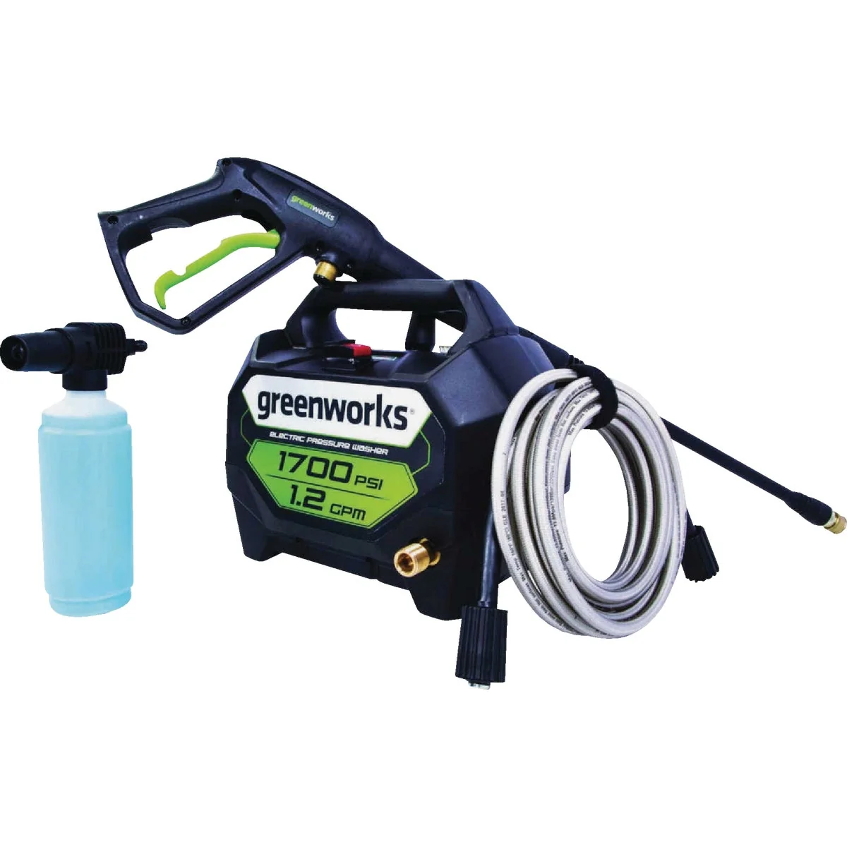 Efficient Greenworks 1700 PSI 1.2 GPM Cold Water Handheld Corded Electric Pressure Washer Proven