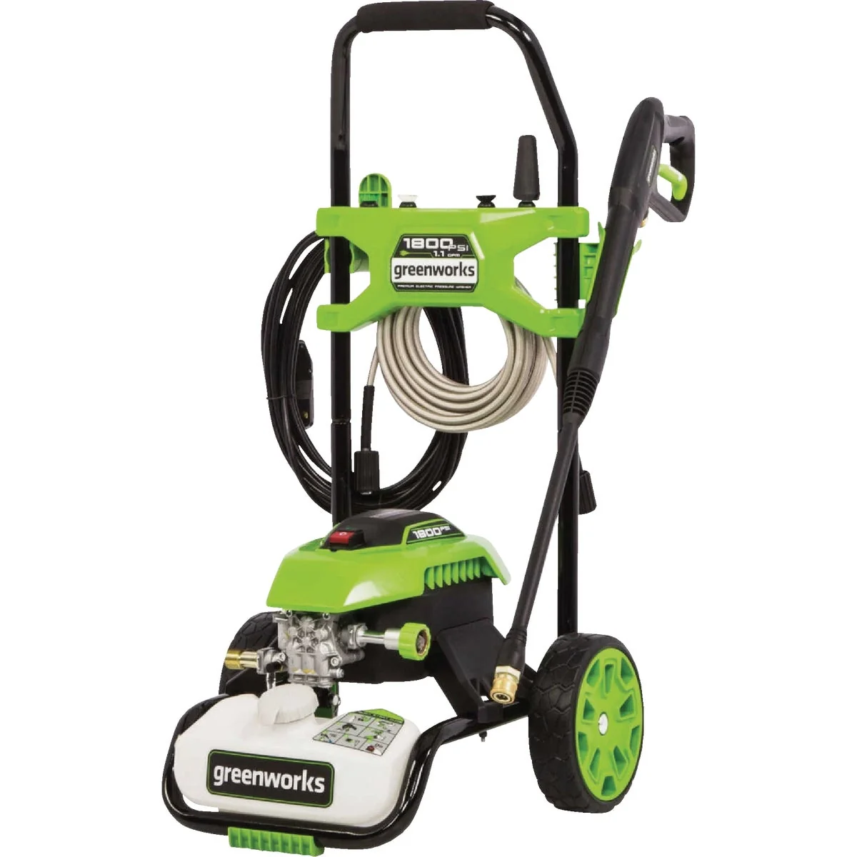 Durable Greenworks 1800 PSI 1.1 GPM Cold Water Corded Electric Pressure Washer Environmentally Friendly