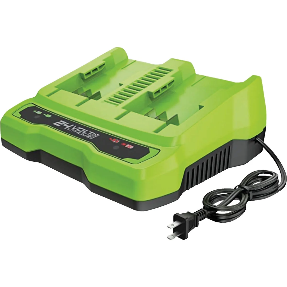 Functional Greenworks 24V 4A Dual Port Charger Smooth