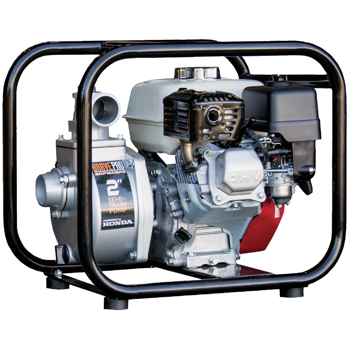 Fashionable Brave 2 In. Semi-Trash Pump Honda GX160 Solid