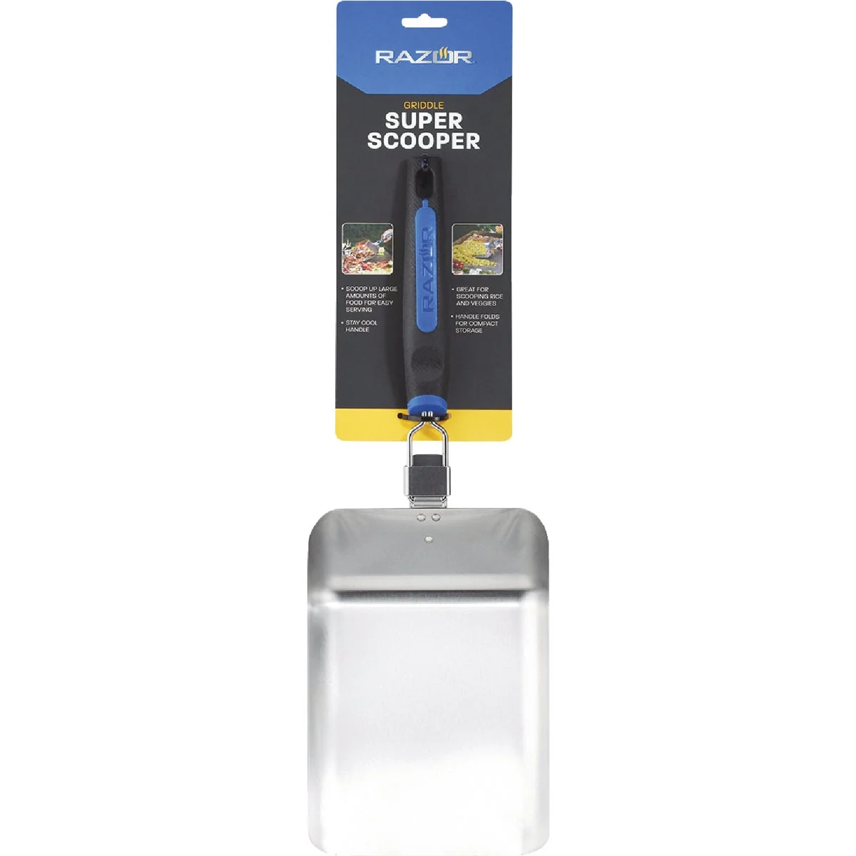 Durable Mr. Bar-B-Q Razor 22 In. Stainless Steel Griddle Scooper Long-Lasting