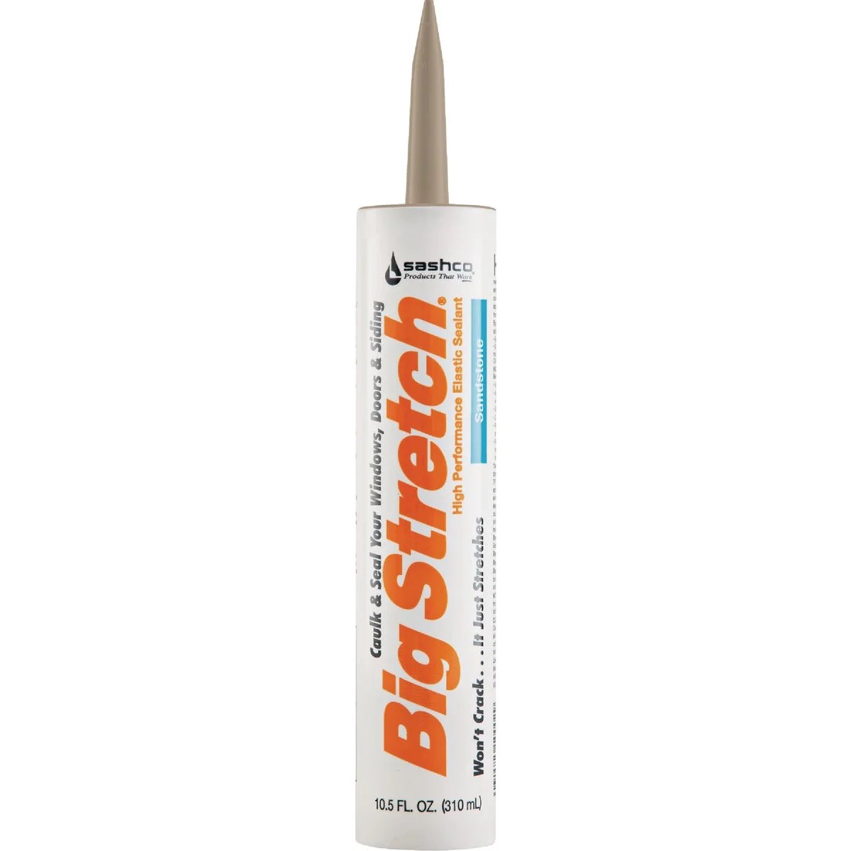 Excellent Sashco Big Stretch 10.5 Oz. Acrylic Elastomeric Caulk Sandstone Outstanding