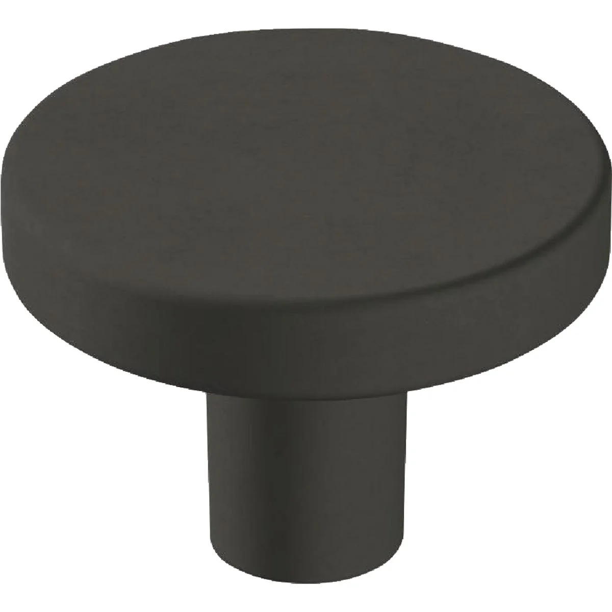 Trusted Amerock Versa 1.375 In. Dia. Round Matte Black Cabinet Knob Exceptional