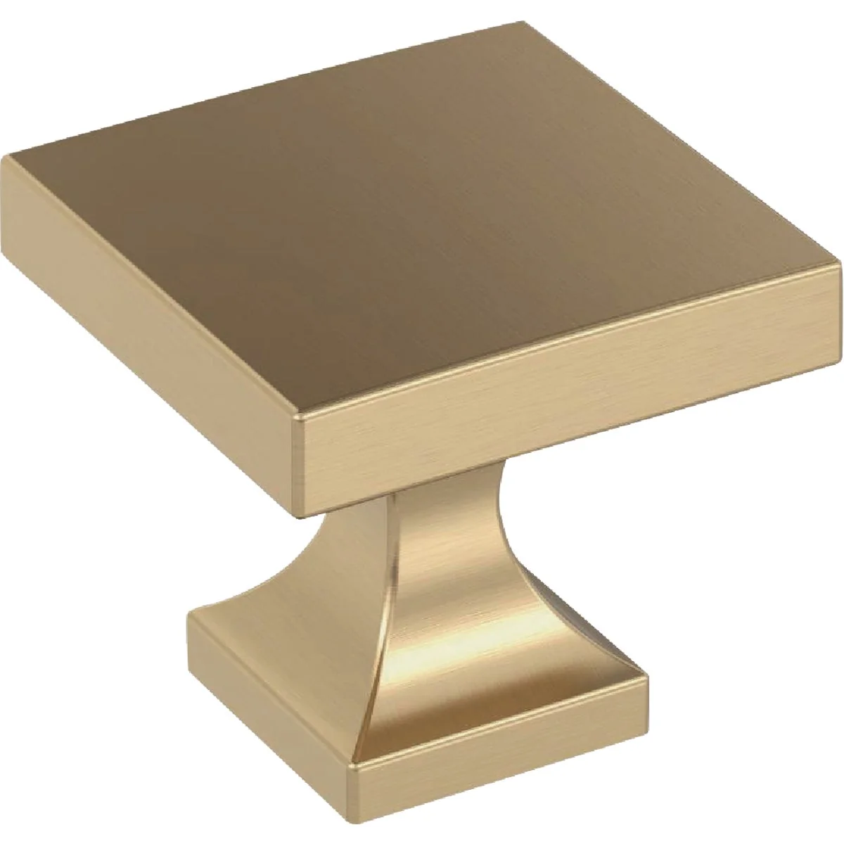 Excellent Amerock Pedestal 1.0625 In. Square Champagne Bronze Knob Smart
