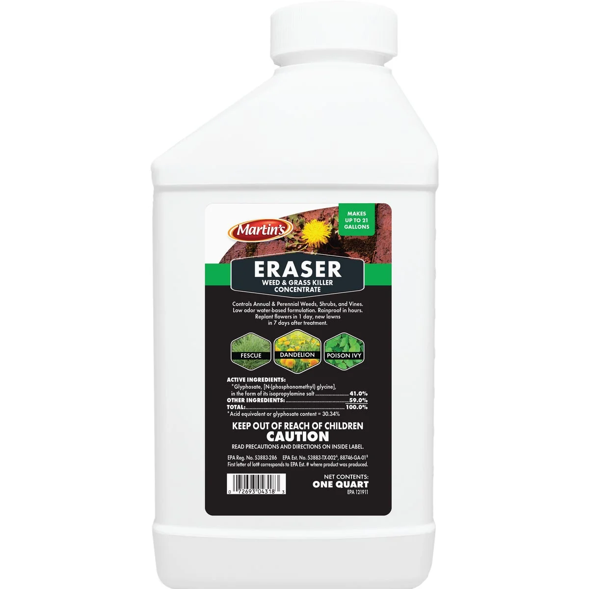 Quality Martin’s Eraser 1 Qt. Concentrate Weed Grass Killer Elegant