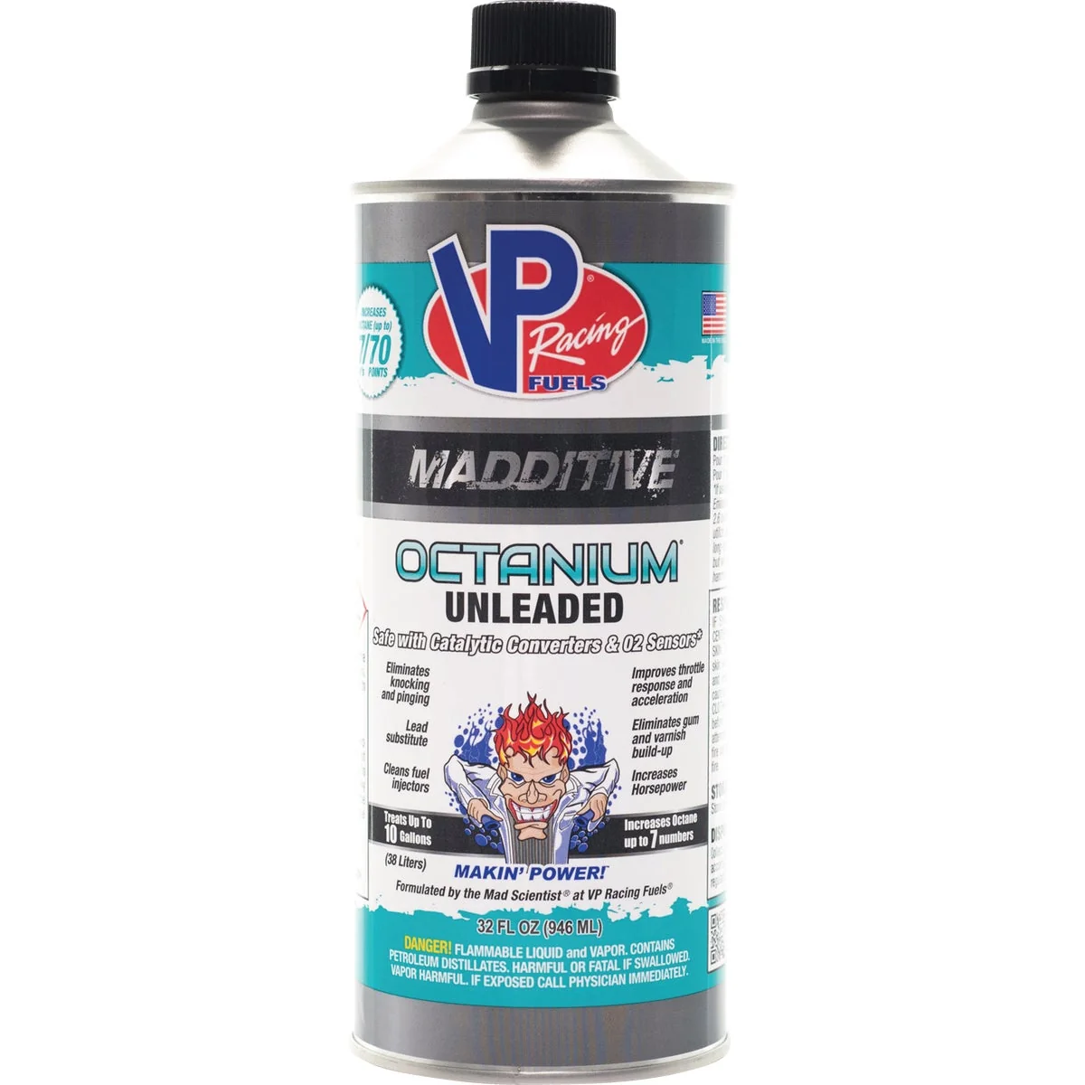 Lightweight VP Racing Fuels Madditive Octanium Unleaded Lead Substitute Specialty