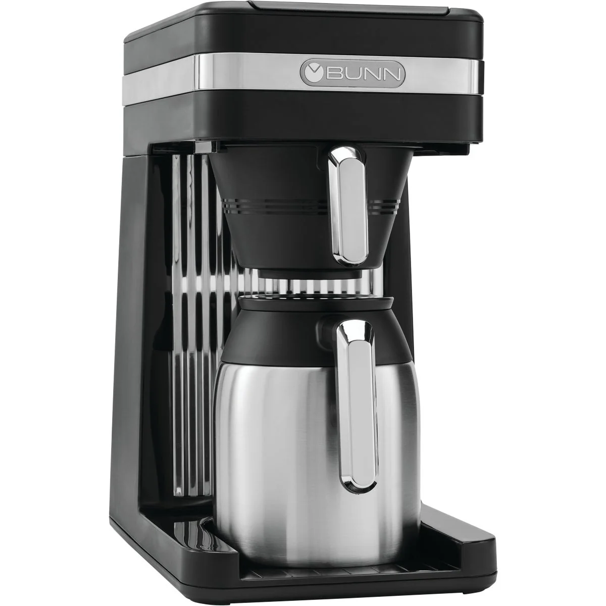 Natural Bunn SpeedBrew 10 Cup Black Platinum Coffee Brewer Minimalist