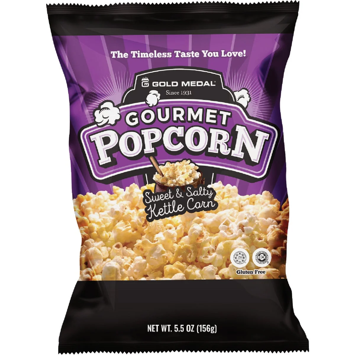 Reliable Gold Medal Gourmet 5.5 Oz. Sweet Salty Kettle Corn Excellent