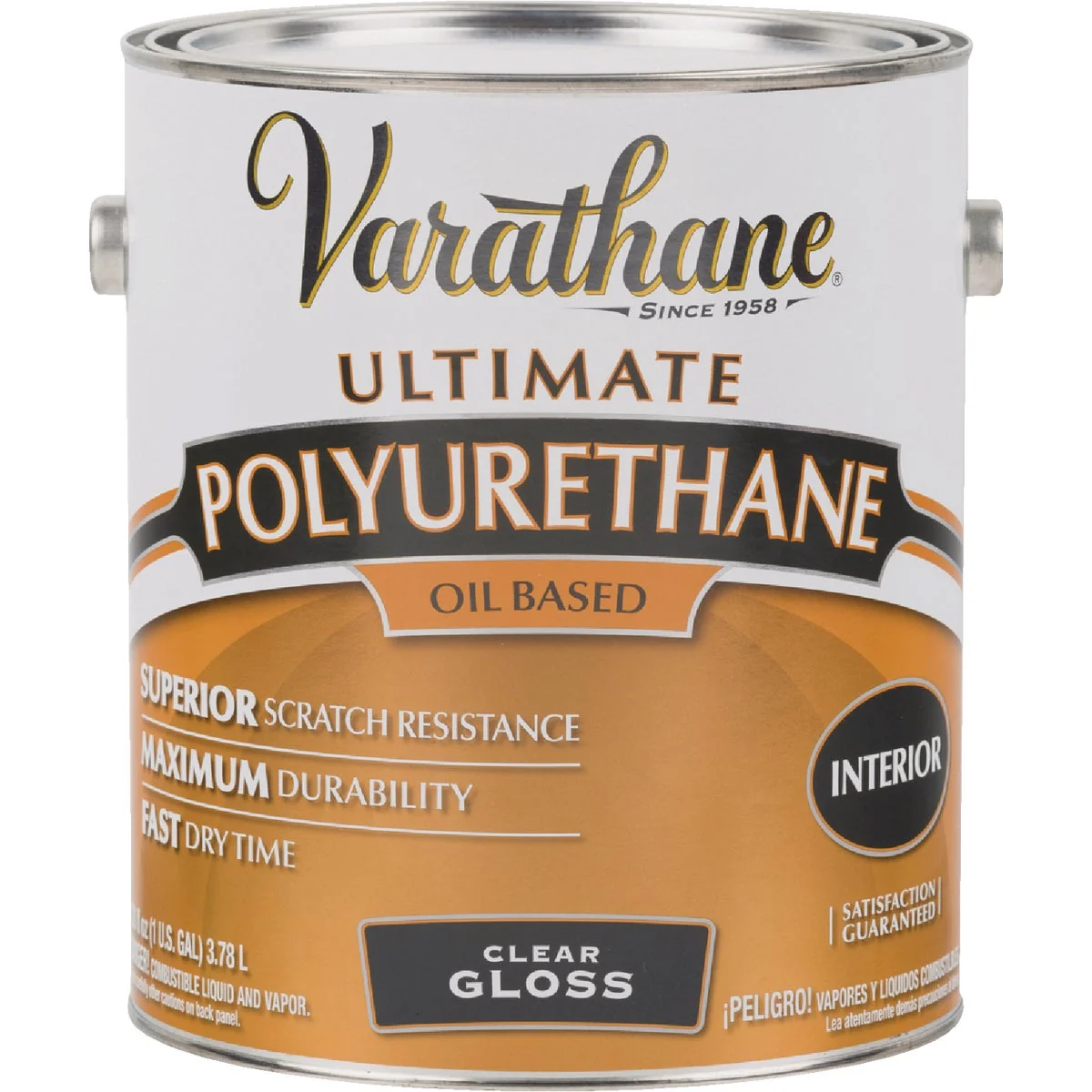 Enhanced Varathane Gloss Clear 275 VOC Oil-Based Interior Polyurethane 1 Gal. High-Grade