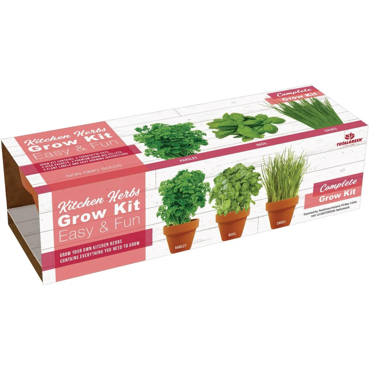 Minimalist TotalGreen Holland Herb Trio Grow Kit Practical
