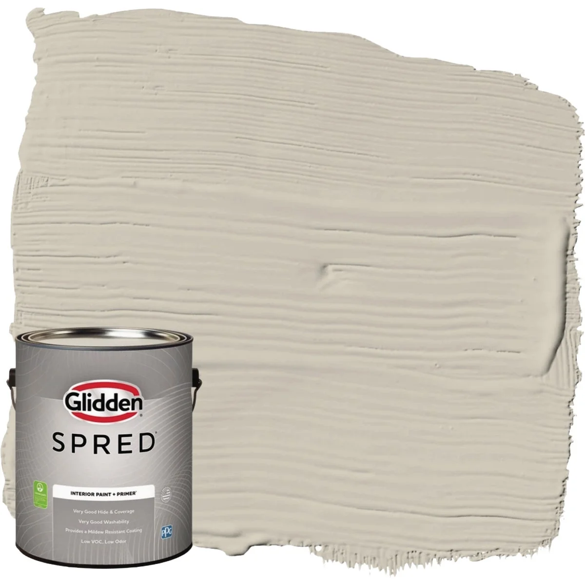 Contemporary Glidden Spred Interior Grab-N-Go Paint Primer Semi-Gloss Paint Storm’s Coming 1 Gal. Versatile