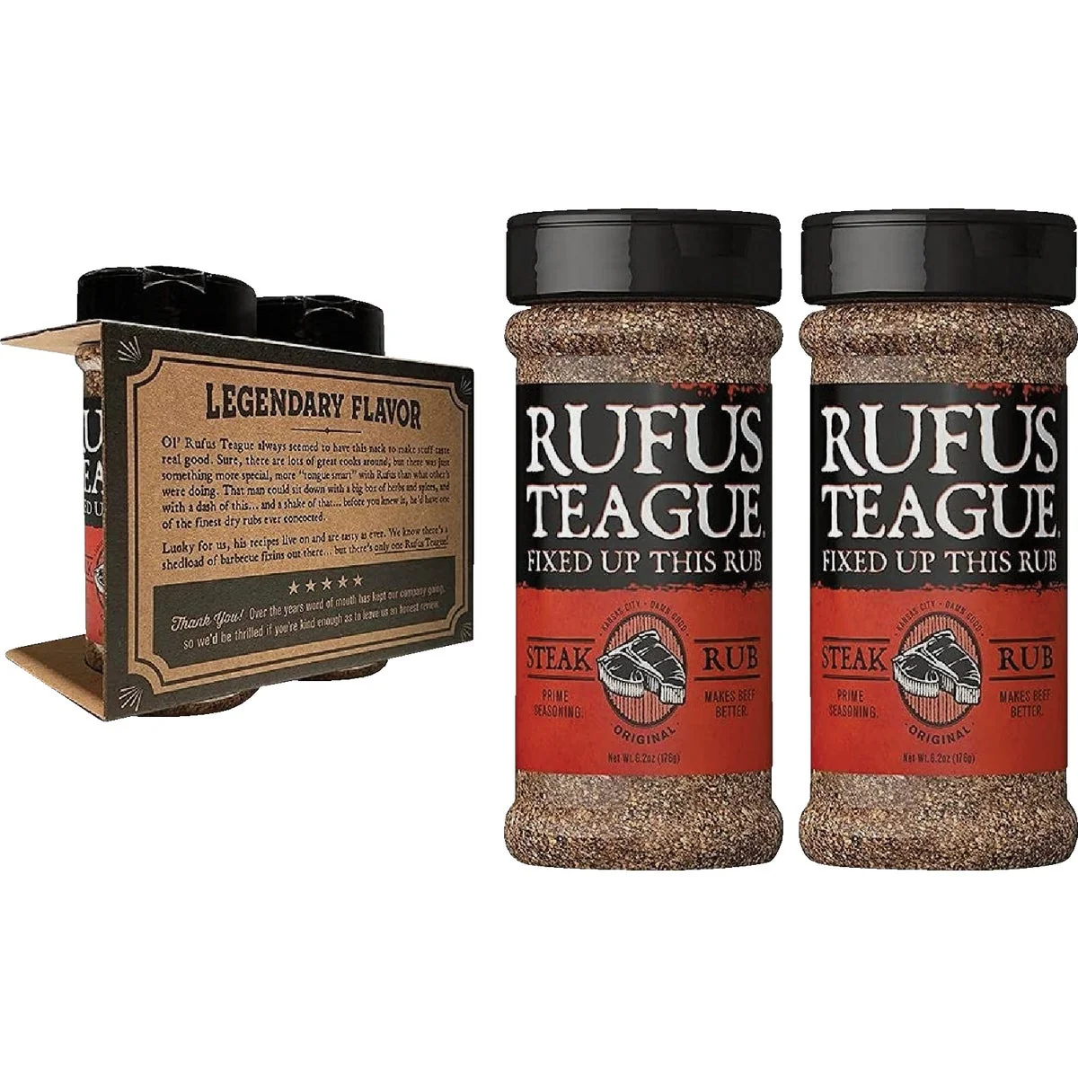Soft Rufus Teague 6.2 Oz. Steak Rub Safe