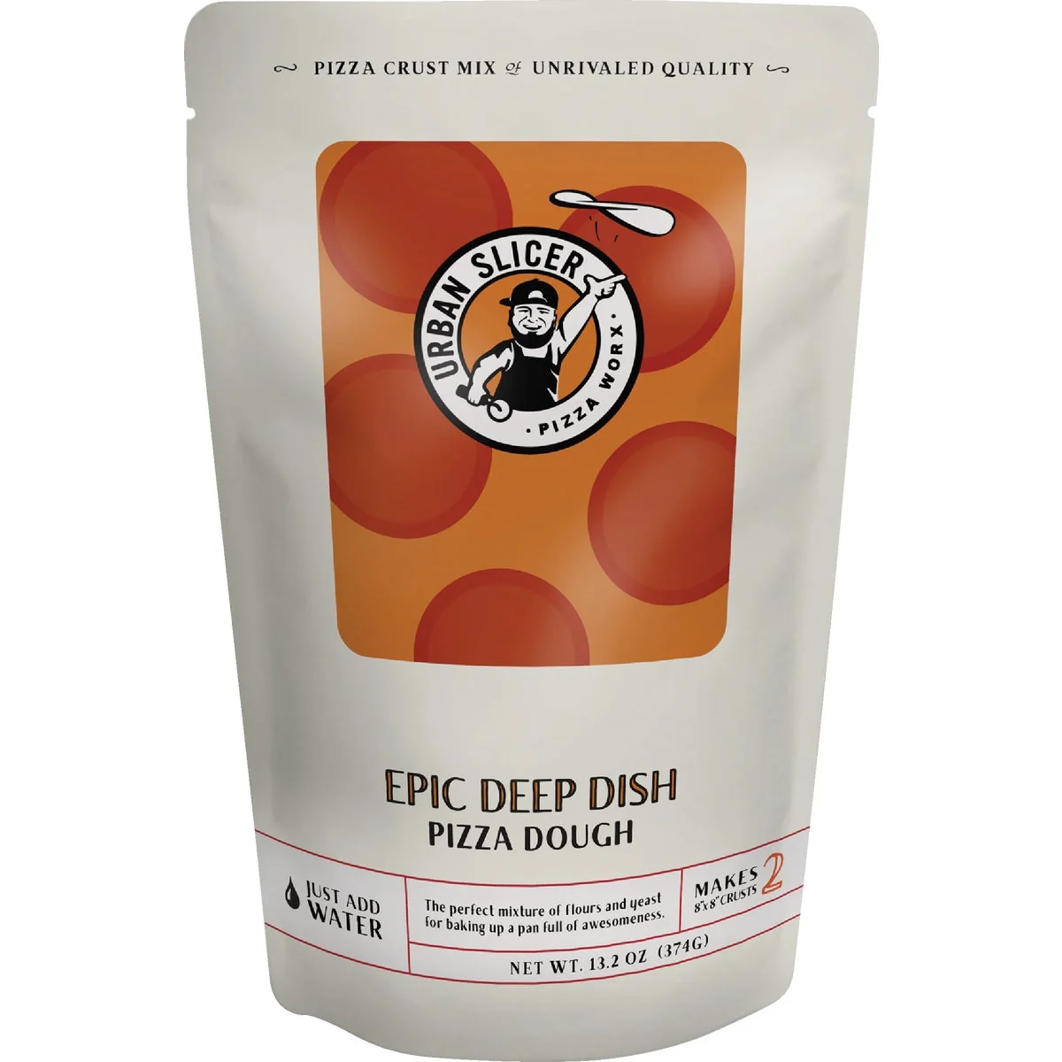 Responsible Urban Slicer Pizza Worx Epic Deep Dish Pizza Dough Mix 13.2oz Lightweight