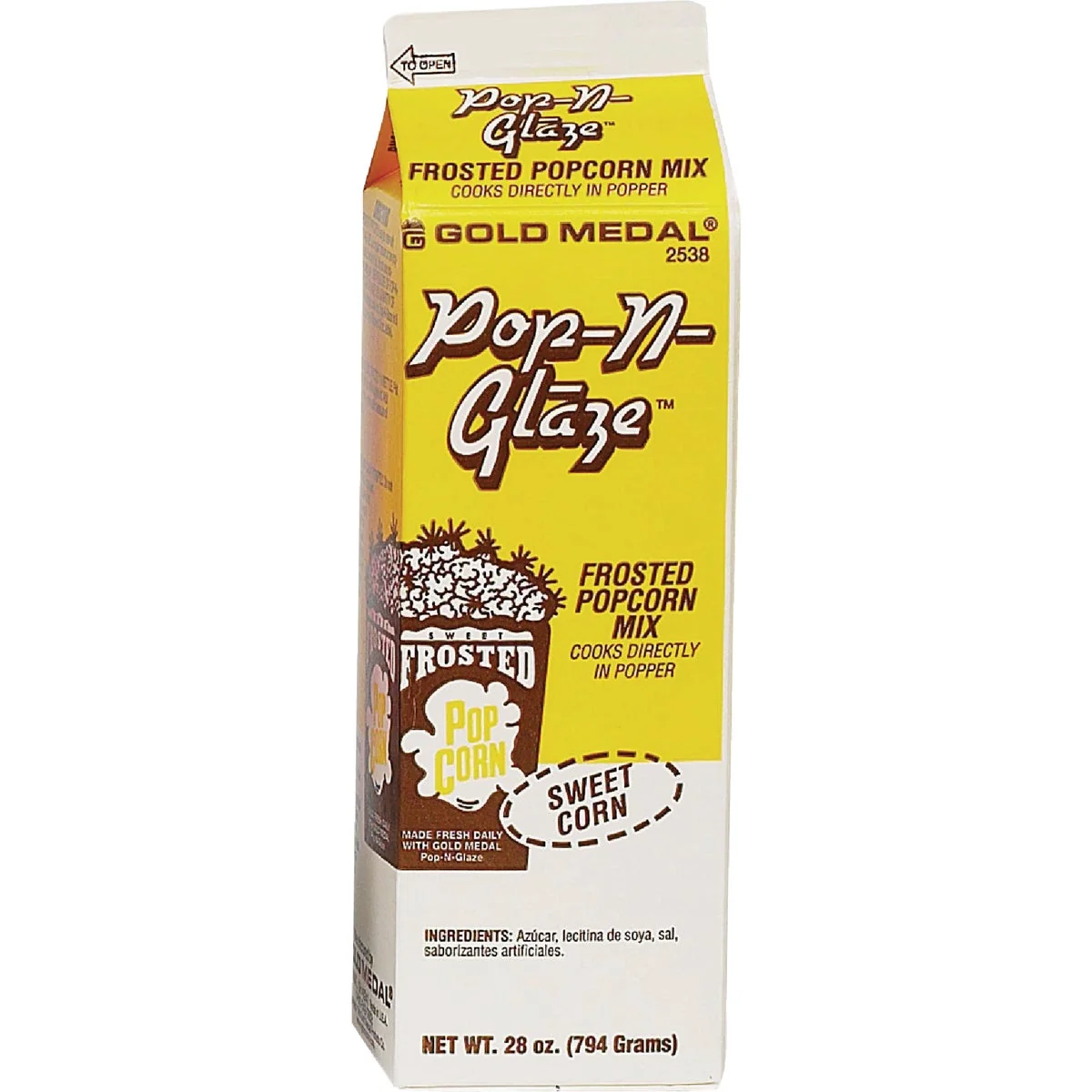 Refined Gold Medal Pop-N-Glaze 28 Oz. Kettle Corn Sweet Mix Outstanding