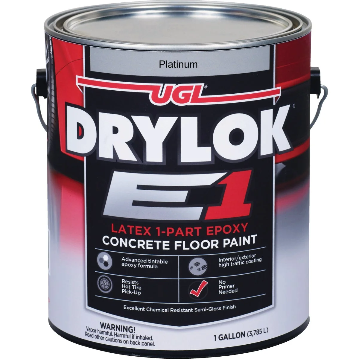 Safe DRYLOK E1 One-Part Epoxy Concrete Floor Paint Platinum 1 Gal. World-Class