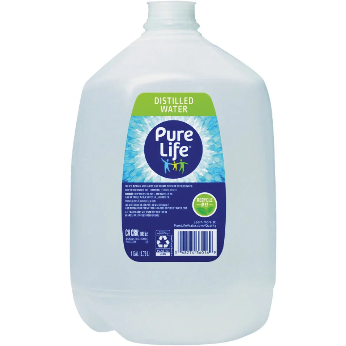 Certified Purelife 1 Gal. Distilled Water Side Handle Traditional