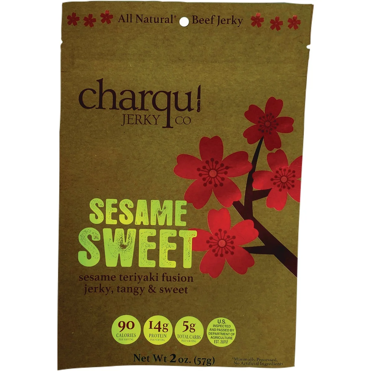 Expertly Made Charqui 2 Oz. Sesame Sweet Jerky Original Design