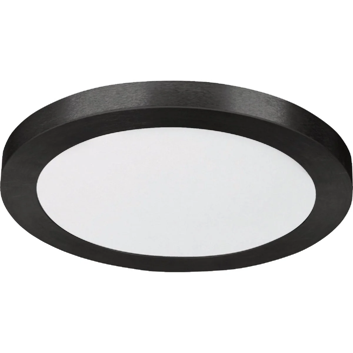 Specialty Feit Electric Edge-Lit 13 In. Matte Black Round 4-Way LED Flush Mount Light Advanced